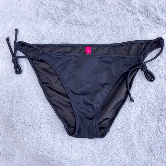 Victorias Secret Swim Strappy 2 Piece Bikini Swimsuit Black Padded Womens Medium - Picture 5 of 8